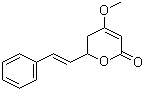 structure of CAS# 3155-48-4, Kavain;DL-Kavain; trans-5,6-Dihydro-4-methoxy-6-(2-phenylethenyl)-2H-pyran-2-one