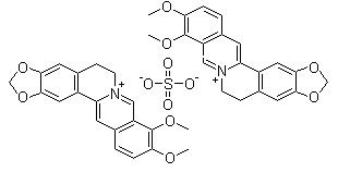 硫酸黄连素分子结构 (CAS 316-41-6)