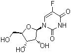 5-氟尿嘧啶核苷分子结构 (CAS 316-46-1)
