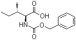 N-苄氧羰基-L-异亮氨酸分子结构 (CAS 3160-59-6)