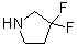 3,3-二氟吡咯烷分子结构 (CAS 316131-01-8)
