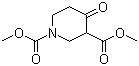 4-氧代-1,3-哌啶二羧酸二甲酯分子结构 (CAS 31633-70-2)