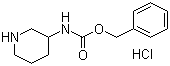 3-Cbz-aminopiperidine hydrochloride molecular structure (CAS 31648-54-1)