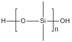 聚二甲基硅烷二醇分子结构 (CAS 31692-79-2)