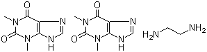 氨茶碱分子结构 (CAS 317-34-0)