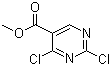 2,4-二氯-5-嘧啶甲酸甲酯分子结构 (CAS 3177-20-6)