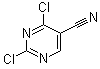 2,4-二氯嘧啶-5-甲腈分子结构 (CAS 3177-24-0)