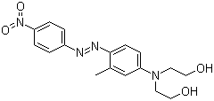 结构式 CAS# 3179-89-3, 分散红 17; 2,2'-[[3-甲基-4-[(4-硝基苯基)偶氮]苯基]亚氨基]二乙醇