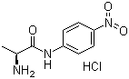 L-丙氨酰对硝基苯胺盐酸盐分子结构 (CAS 31796-55-1)