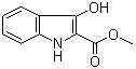 3-羟基吲哚-2-甲酸甲酯分子结构 (CAS 31827-04-0)
