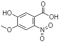 5-Hydroxy-4-methoxy-2-nitrobenzoic acid molecular structure (CAS 31839-20-0)