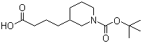 1-叔丁氧羰基-3-哌啶丁酸分子结构 (CAS 318536-95-7)