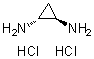 反式-1,2-环丙二胺二盐酸盐分子结构 (CAS 3187-76-6)