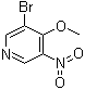 3-溴-4-甲氧基-5-硝基吡啶分子结构 (CAS 31872-76-1)