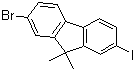 2-溴-7-碘-9,9-二甲基芴分子结构 (CAS 319906-45-1)