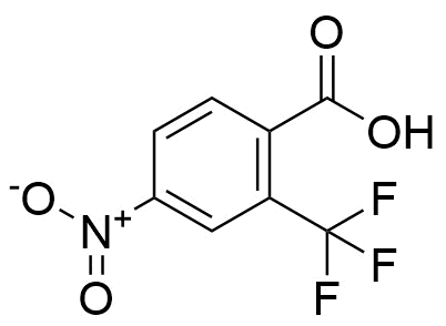 4-硝基-2-三氟甲基苯甲酸分子结构 (CAS 320-37-6)