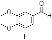 4,5-二甲氧基-3-碘苯甲醛分子结构 (CAS 32024-15-0)