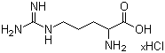 DL-精氨酸盐酸盐分子结构 (CAS 32042-43-6)