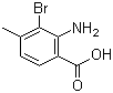 2-氨基-3-溴-4-甲基苯甲酸分子结构 (CAS 320740-35-0)