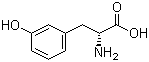 (R)-2-氨基-3-(3-羟基苯基)丙酸分子结构 (CAS 32140-49-1)