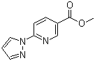 Methyl 6-(1H-pyrazol-1-yl)pyridine-3-carboxylate molecular structure (CAS 321533-62-4)