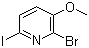 2-溴-6-碘-3-甲氧基吡啶分子结构 (CAS 321535-37-9)