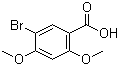 5-溴-2,4-二甲氧基苯甲酸分子结构 (CAS 32246-20-1)