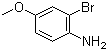2-溴-4-甲氧基苯胺分子结构 (CAS 32338-02-6)