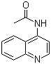 4-乙酰氨基喹啉分子结构 (CAS 32433-28-6)