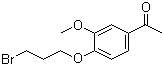 1-[4-(3-溴丙氧基)-3-甲氧基苯基]乙酮分子结构 (CAS 3245-49-6)
