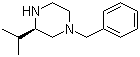 (S)-N4-苄基-2-异丙基哌嗪分子结构 (CAS 324748-62-1)
