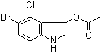 5-溴-4-氯-1H-吲哚-3-醇 3-乙酸酯分子结构 (CAS 3252-36-6)