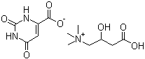 混旋肉碱乳清酸盐分子结构 (CAS 32543-38-7)