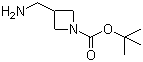1-Boc-3-氨甲基氮杂环丁烷分子结构 (CAS 325775-44-8)