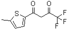 1,1,1-三氟-4-(5'-甲基-2'-噻吩基)丁烷-2,4-二酮分子结构 (CAS 326-72-7)