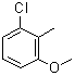 3-氯-2-甲基苯甲醚分子结构 (CAS 3260-88-6)