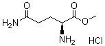 L-谷氨酰胺甲酯单盐酸盐分子结构 (CAS 32668-14-7)
