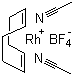 双(乙腈)(1,5-环辛二烯)四氟硼酸铑分子结构 (CAS 32679-02-0)