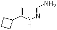 3-氨基-5-环丁基-1H-吡唑分子结构 (CAS 326827-21-8)