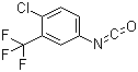 4-氯-3-三氟甲基异氰酸苯酯分子结构 (CAS 327-78-6)