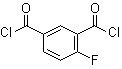 4-氟异酞酰氯分子结构 (CAS 327-94-6)