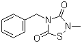 structure of CAS# 327036-89-5, 4-Benzyl-2-methyl-[1,2,4]thiadiazolidine-3,5-dione;4-Benzyl-2-methyl-1,2,4-thiadiazolidine-3,5-dione