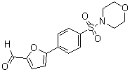 5-[4-(4-吗啉基磺酰基)苯基]-2-呋喃甲醛分子结构 (CAS 327106-59-2)