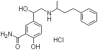 盐酸拉贝洛尔分子结构 (CAS 32780-64-6)