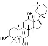 人参三醇分子结构 (CAS 32791-84-7)