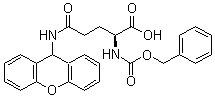 N-[(Phenylmethoxy)carbonyl]-N'-9H-xanthen-9-yl-L-glutamine molecular structure (CAS 327981-01-1)