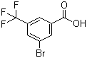 3-溴-5-三氟甲基苯甲酸分子结构 (CAS 328-67-6)