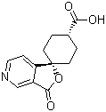 cis-3'-Oxo-spiro[cyclohexane-1,1'(3'H)-furo[3,4-c]pyridine]-4-carboxylic acid molecular structure (CAS 328233-46-1)