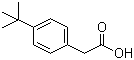 (4-叔丁基苯基)乙酸分子结构 (CAS 32857-63-9)