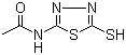 2-乙酰氨基-5-巯基-1,3,4-噻二唑分子结构 (CAS 32873-56-6)